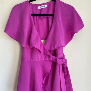 Purple Mini skort dress